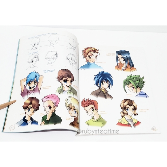 "MANGA MANIA SHOUJO" How to Draw Japanese Comics Book, Christopher Hart, New - Picture 8 of 10